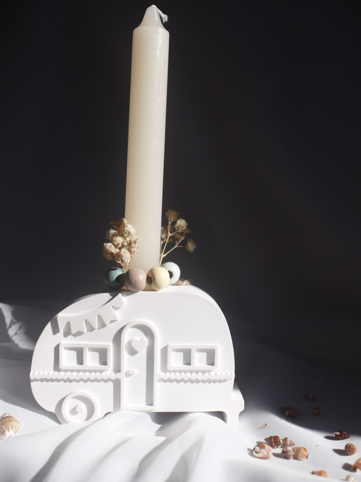 Castiçal Caravana de Gesso Perfumado