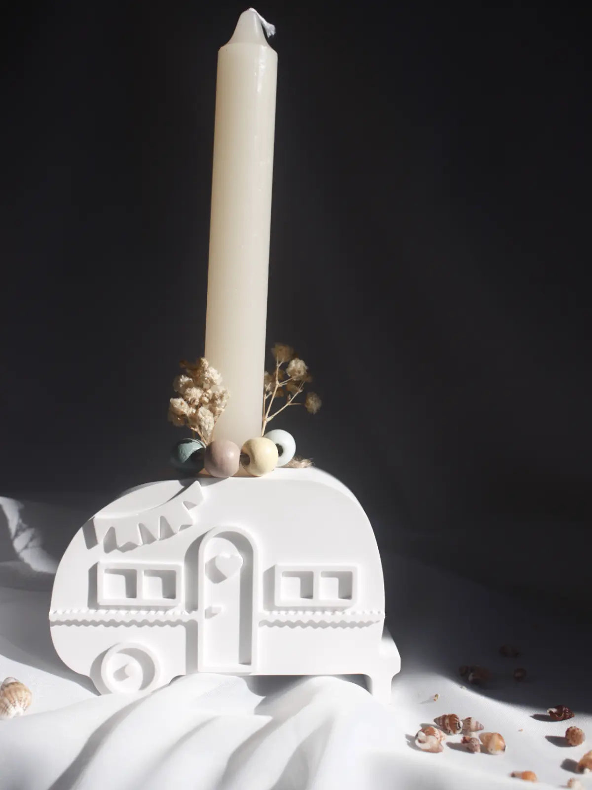 Castiçal Caravana de Gesso Perfumado