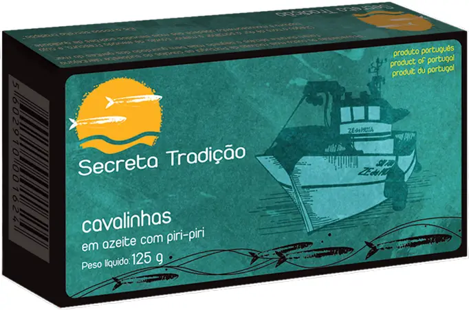 Cavalinha em Azeite com Piri Piri 125g - Secreta Tradição Loja do Castro