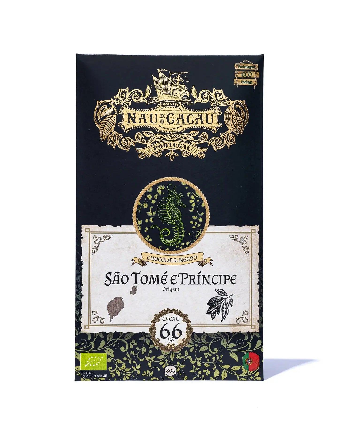 Tablete Chocolate Negro São Tomé e Príncipe 66% Loja do Castro