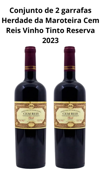 Conjunto 2 - Herdade da Maroteira Cem Reis Vinho Tinto Reserva 2023