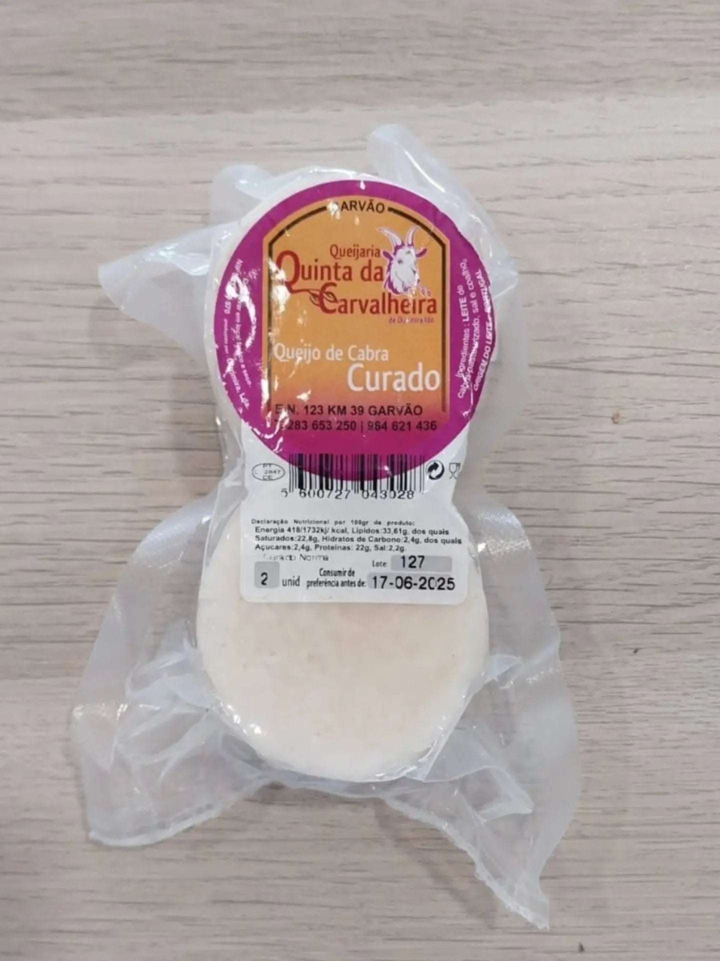 Queijo de Cabra Curado Pack(2) - Quinta da Carvalheira Loja do Castro