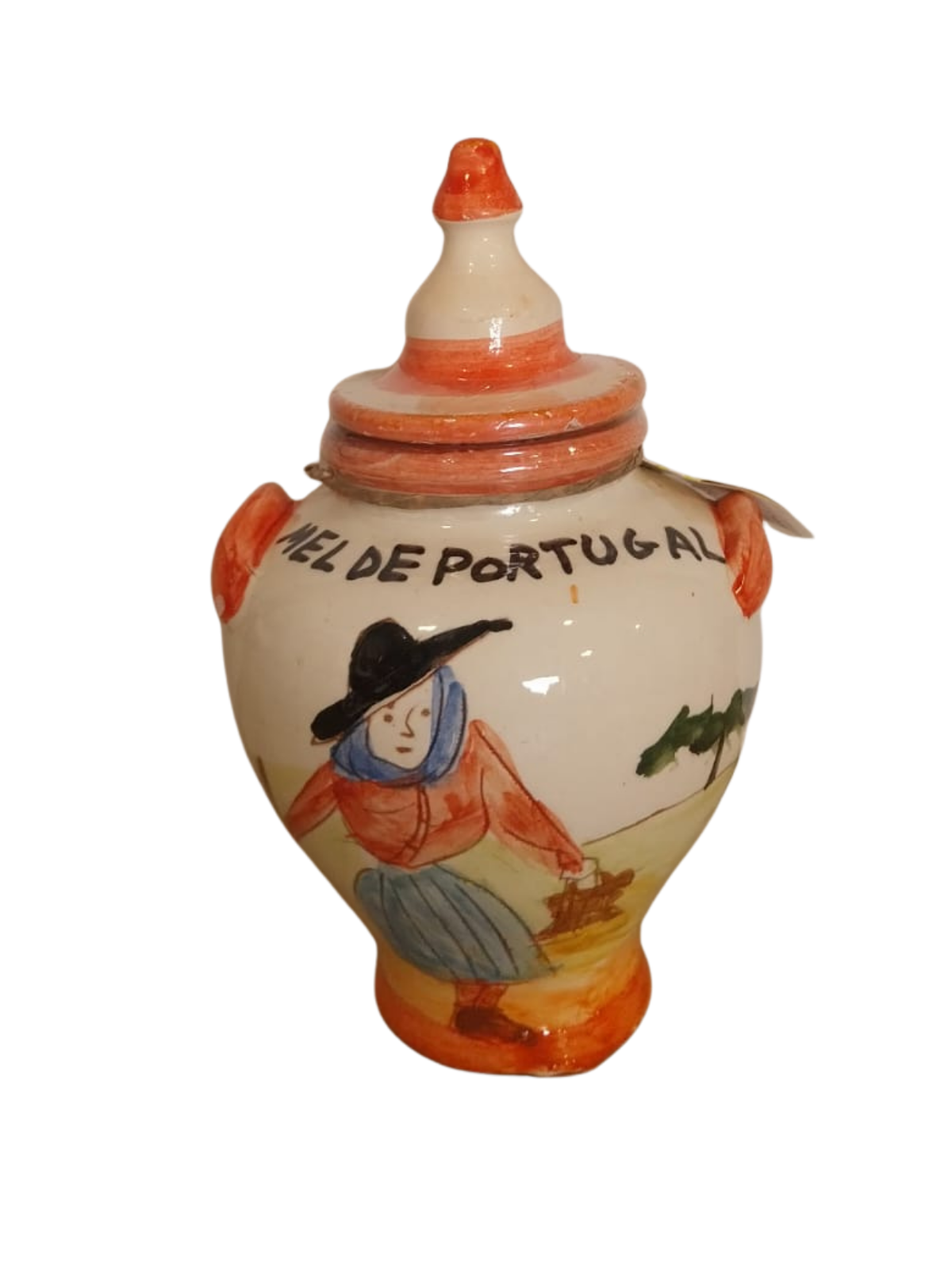 Pote de Barro Pintado á Mão - Mel 420gr (1)