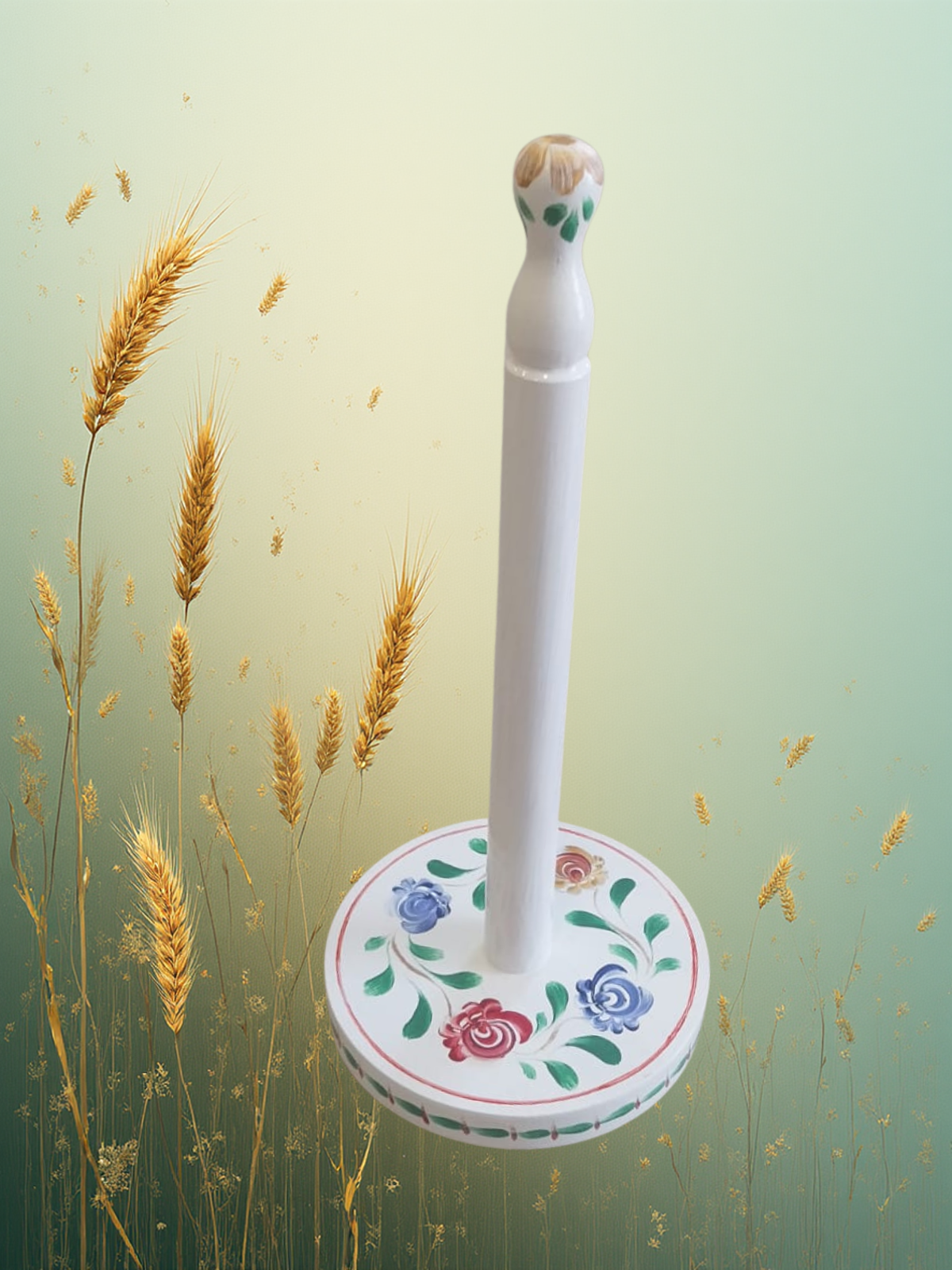 Suporte Branco Papel Cozinha Pintura Alentejana