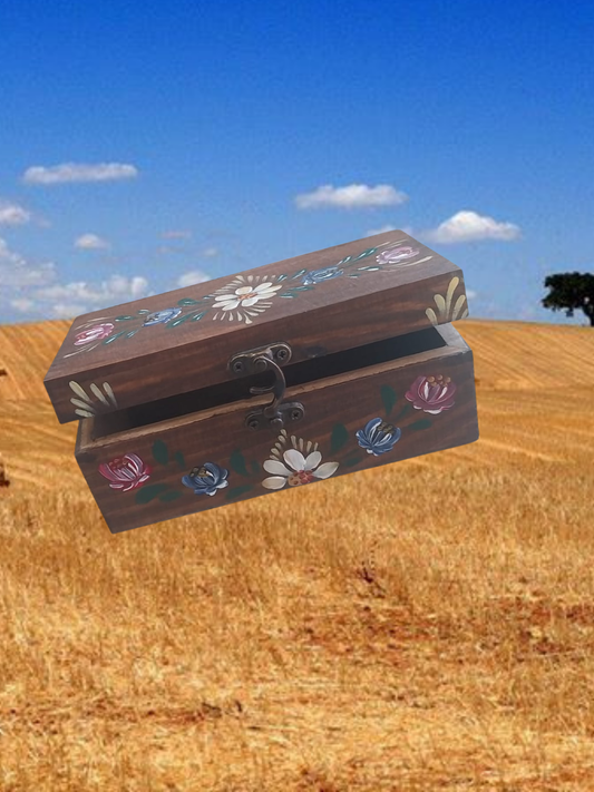 Caixa Madeira Pintura Alentejana