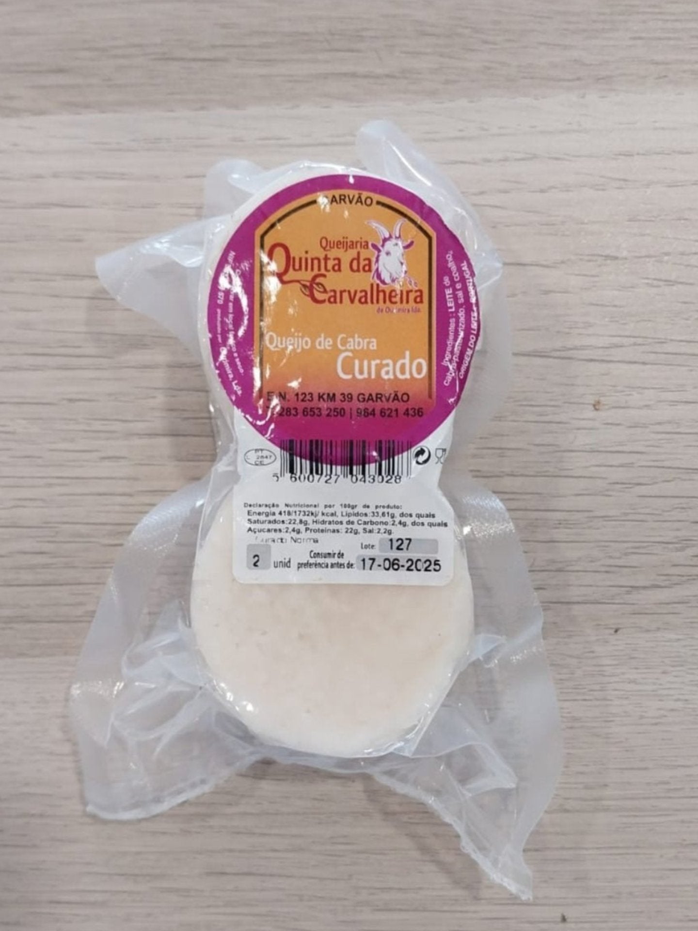 Queijo de Cabra Curado Pack(2) - Quinta da Carvalheira