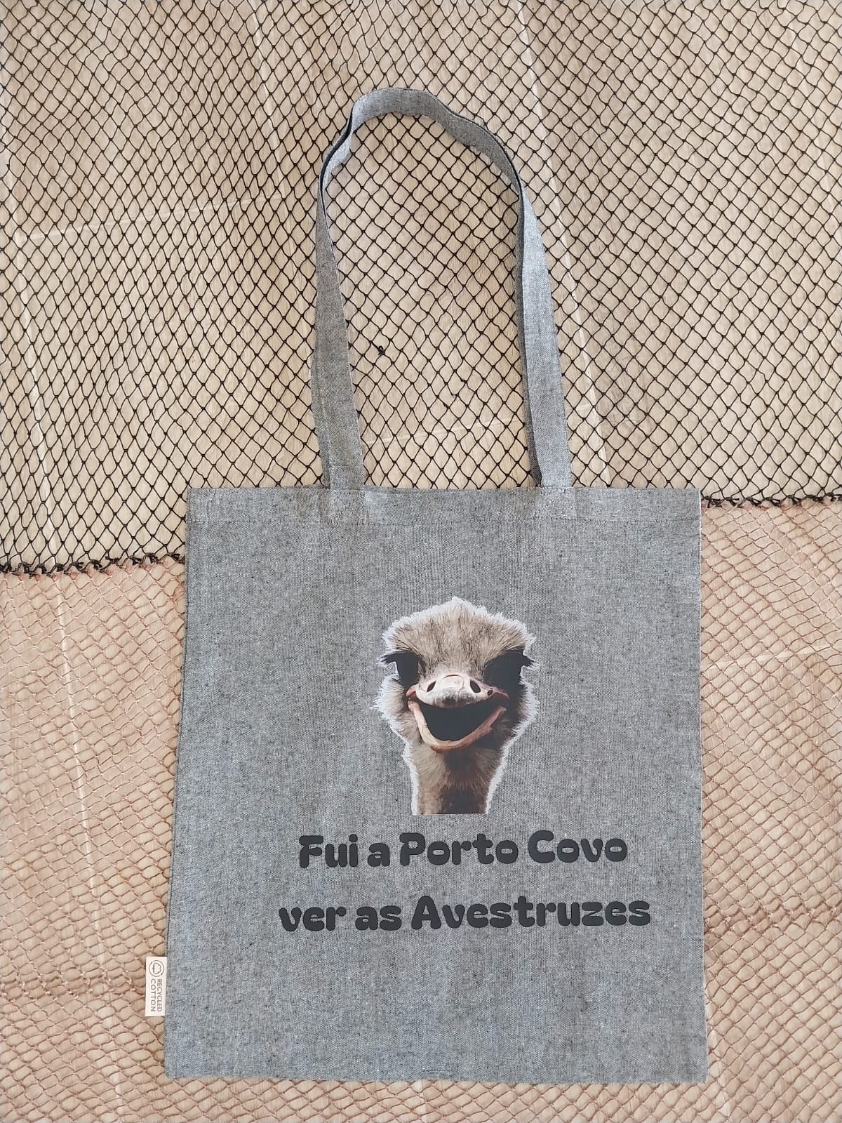 Tote Bag Estampado Avestruz Porto Covo